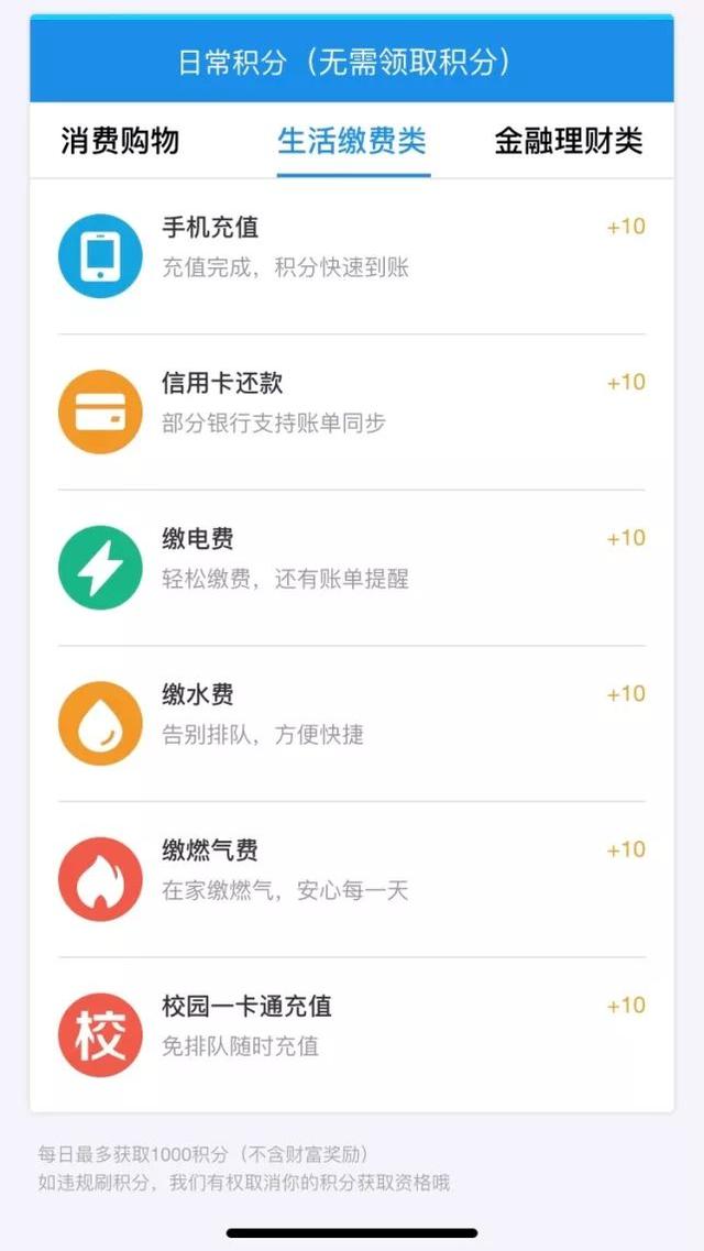 支付宝积分即将清零!快打开你的手机看一看