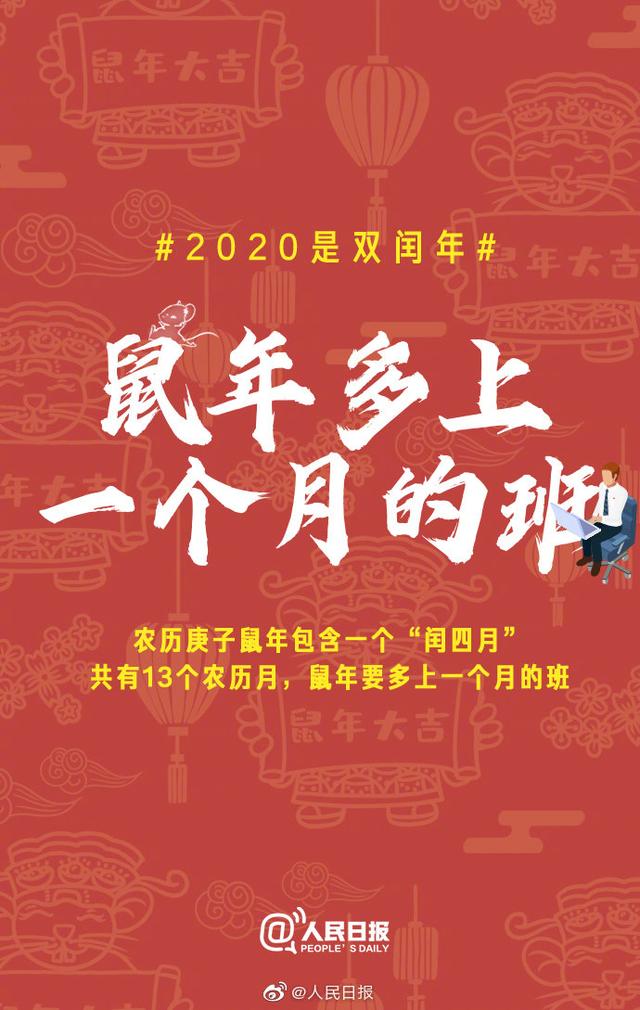 2020双闰年！网友：鼠年要多上一个月的班