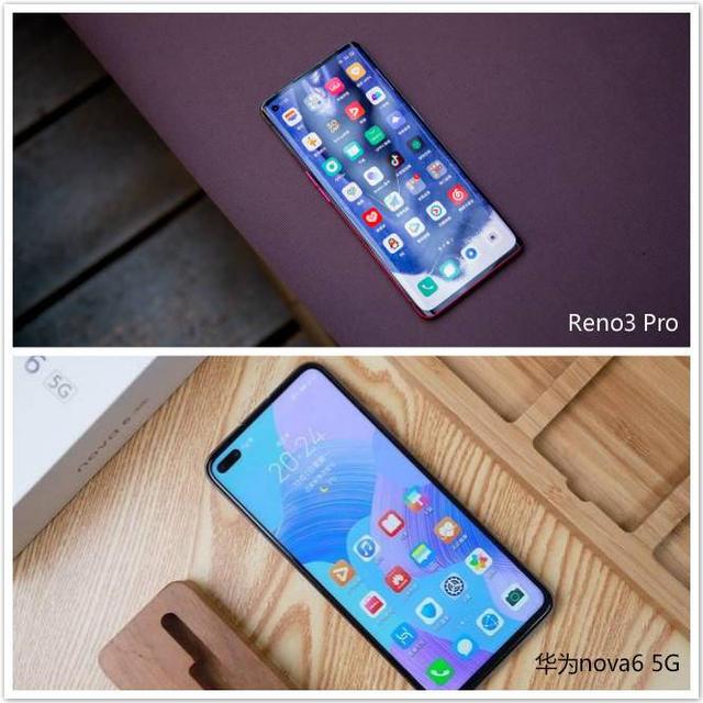 网友对比华为nova6 5G和OPPO Reno3 Pro,机身轻薄真的太重要