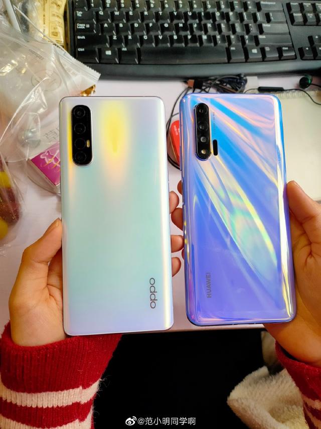 网友对比华为nova6 5G和OPPO Reno3 Pro,机身轻薄真的太重要