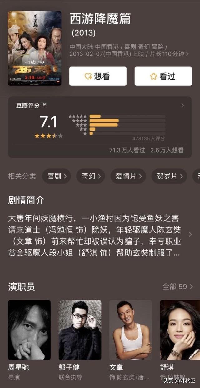 14部票房超10亿的春节档电影:只有1部豆瓣上8分,最差低到4.2