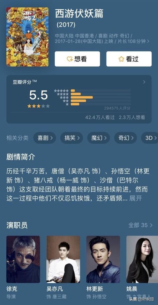 14部票房超10亿的春节档电影:只有1部豆瓣上8分,最差低到4.2