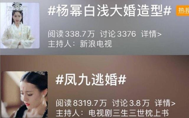 《枕上书》杨幂太抢风头?客串白浅连上3个热搜,引热巴粉丝不满
