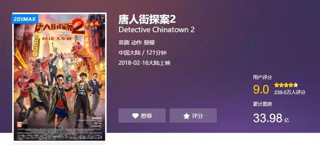 春节档7部电影,《唐人街探案3》呼声高,成龙新戏圈钱意味浓