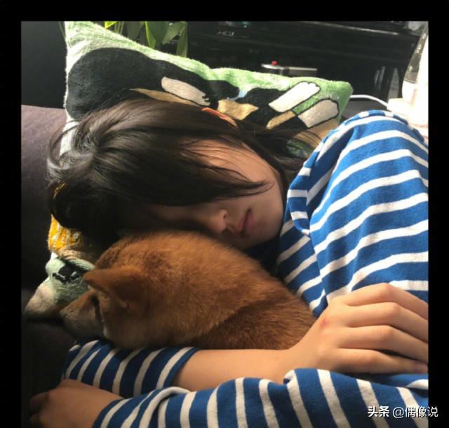 张子枫疫情期间晒新图,宅在家抱着小锅晒太阳,睡裤引起网友关注