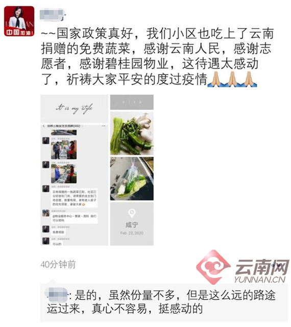 云南爱心农产品送达咸宁千家万户 咸宁朋友圈刷屏了：感谢云南！6.png