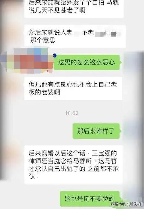 王宝强马蓉离婚事件,知情人向媒体曝光一份聊天记录
