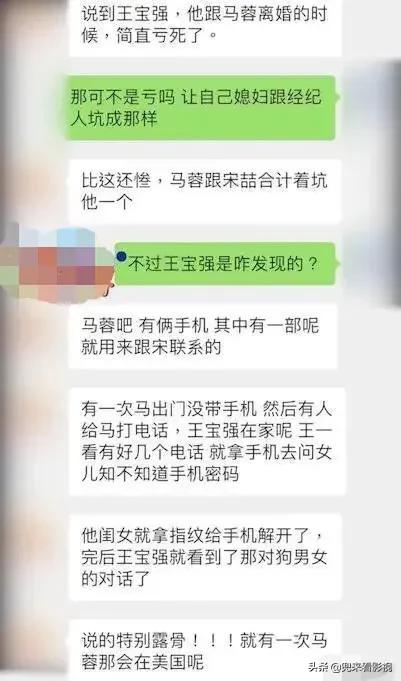 王宝强马蓉离婚事件，知情人向媒体曝光一份聊天记录