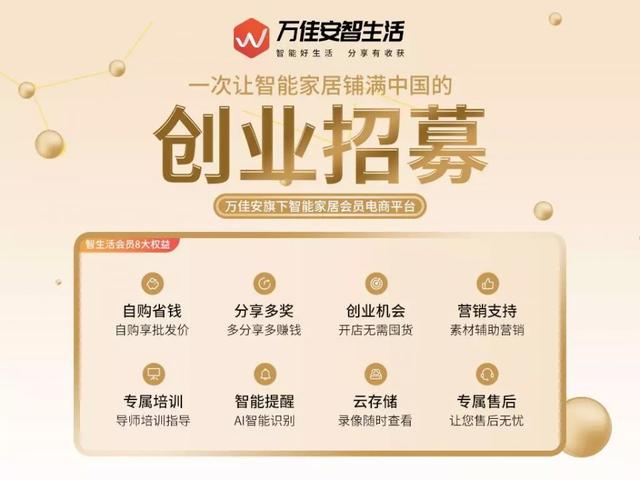 万佳安智生活:会员制智能家居S2B2C社交电商平台
