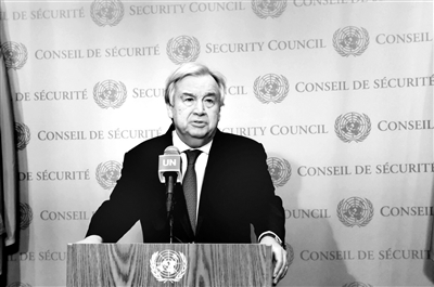 联合国秘书长呼吁叙利亚冲突各方停火摄影/新华
