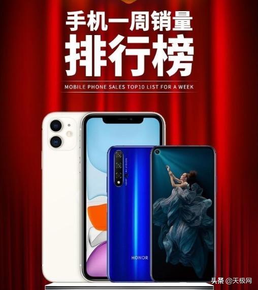 一周手机销量排行榜:国产机全面发力,狙击iPhone 11