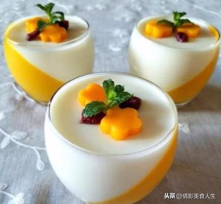 2分钟就能学会的芒果酸奶冻，细腻柔滑，非常简单