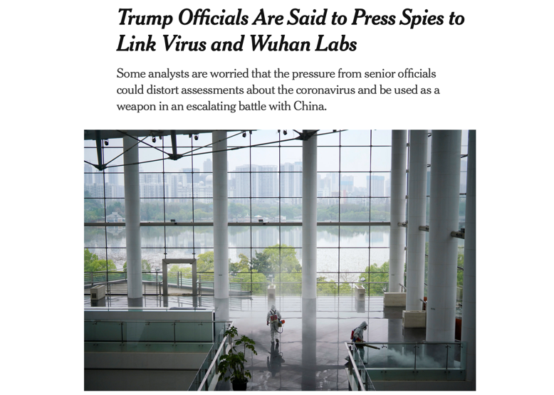 图：《纽约时报》报道截图