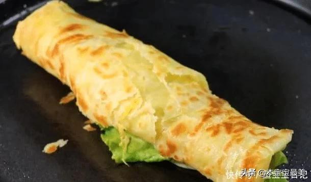 买了20年手抓饼,才知道做法这么简单,1分钟学会,2块钱做一大锅