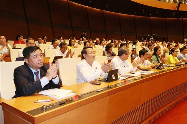 越南国会以94.62%的赞成率通过了有关批准《越南社会主义共和国与欧盟的自由贸易协定》 图源:越通社