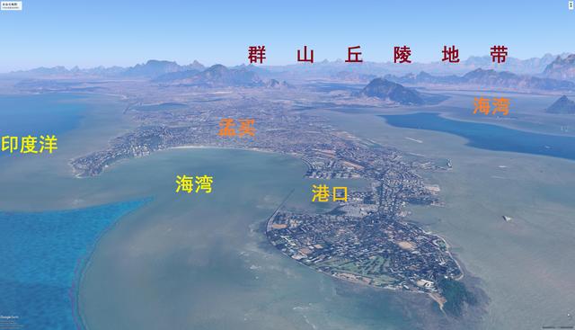 印度四大城市地势图:新德里,孟买,加尔各答和班加罗尔