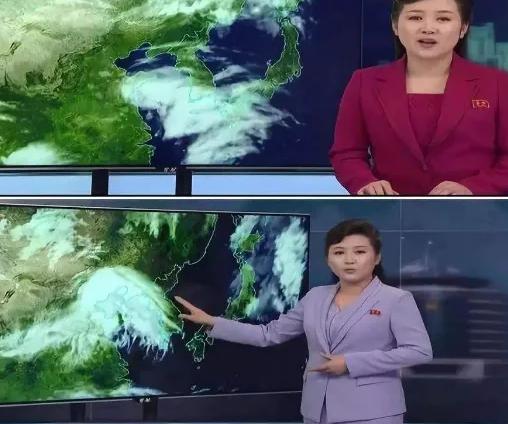 “韩国朝鲜”天气预报节目主持人对比，为了收视率一个比一个狠