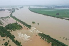 湖北阳新富河中游发生一处溃口