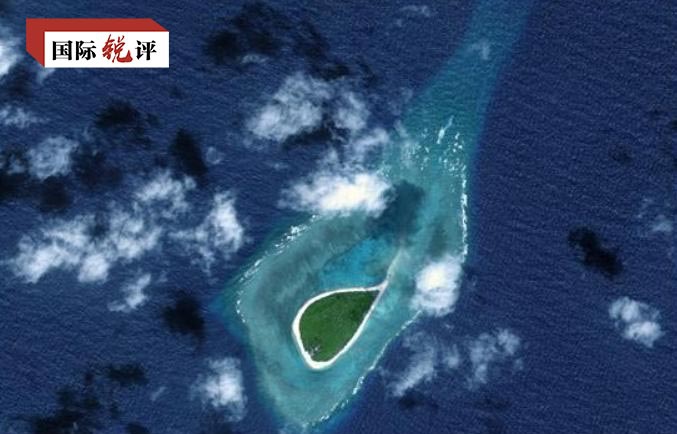 △西月岛，位于南沙群岛中北部（高分二号卫星影像）