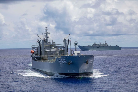 澳大利亚军舰7月21日参加美、日、澳海上联合演习