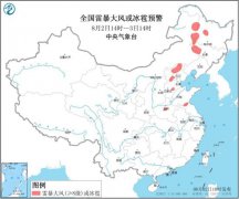 中央气象台发布强对流天气蓝色预警