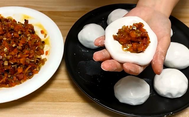 传统美食:华容团子,外酥里糯,比包子还好吃,做法配料告诉你