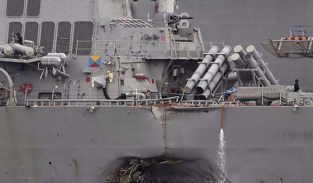 中国近海曾发生撞船，美海军和自家小弟相撞，47名伤亡后对簿公堂