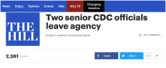 美国疾病控制预防中心两名官员辞职