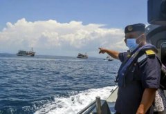 越南渔船闯入马来西亚海域