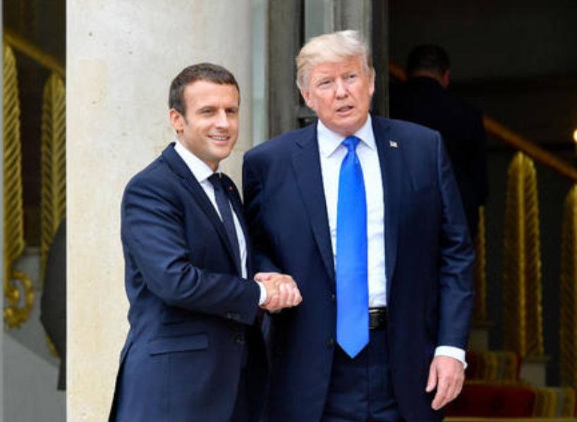 敢当着特朗普的面“叫板”美国，这位法国总统不简单