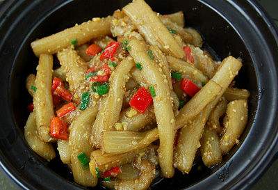 家常"咸蛋黄茄子"的做法,健康食材做出大厨效果