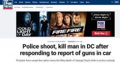 美国福克斯新闻华盛顿一名警察开枪打
