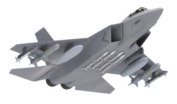 KF-X战机CG图
