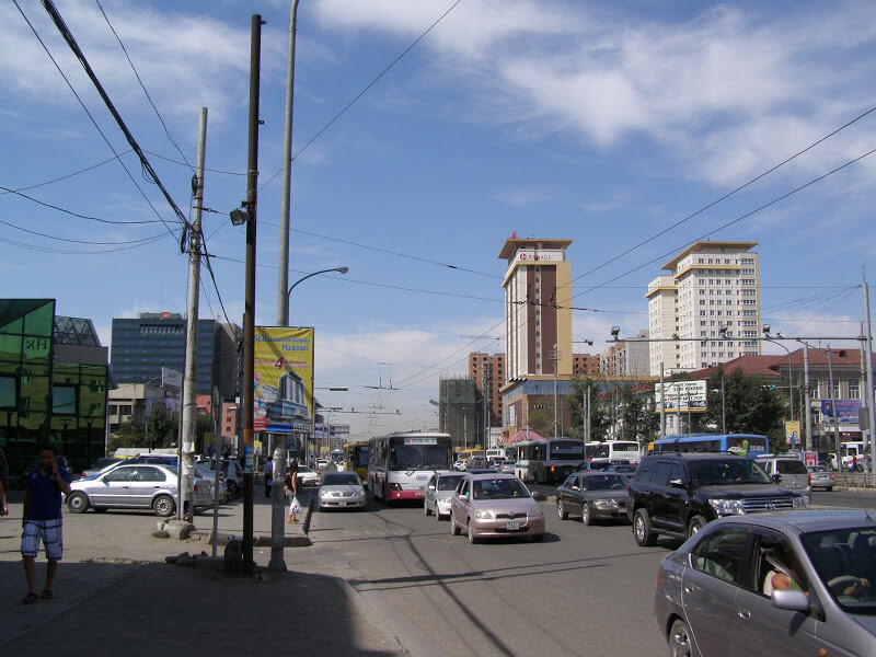 俄罗斯游客镜头下的蒙古首都乌兰巴托