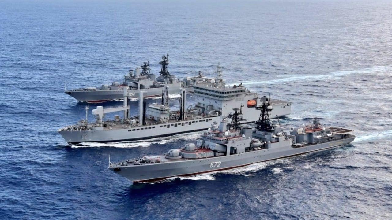 联合演习安达曼海开火,俄罗斯多艘驱逐舰助阵,关键时刻力挺印度