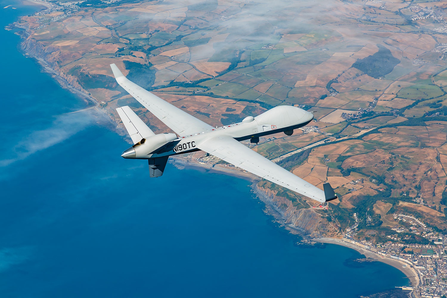 MQ-9B“海上卫士”无人机 (图源:GeneralAtomics)