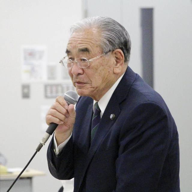 日本全国渔业合作协会会长 岸宏 (图源:共同社)