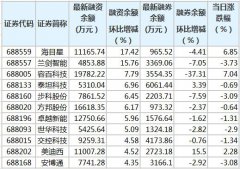 截至12月8日，科创板两融余额合计433.