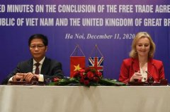 越南和英国达成自由贸易协议