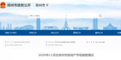 11月份，郑州商品房批准预售面积环比增