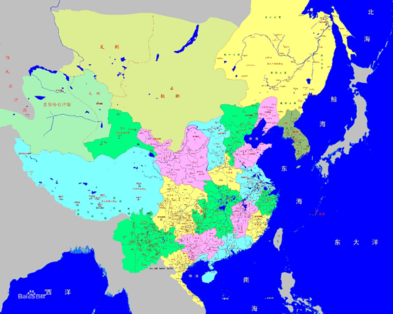 中国古代王朝的历史版图变迁