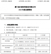 延江股份（300658）近日发布2020年业绩预