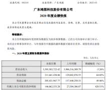  广东鸿图2020年1-12月营业总收入为5,59