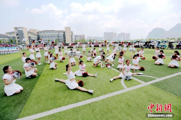 资料图:健美操比赛 裴蕾 摄