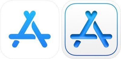 ▲App Store Connect ，左边是旧图标，右边是新图标。