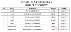 武汉首批7家P2P机构声明存量业务清零，