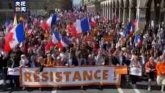 数千名示威者在法国巴黎举行抗议活动