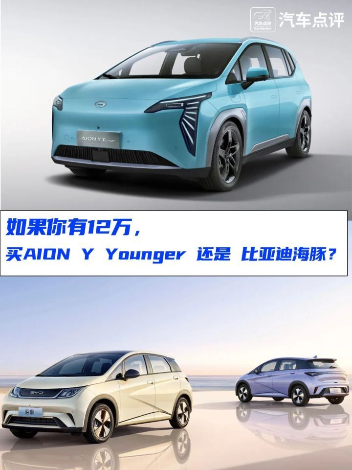 预算12万选啥车？比亚迪海豚对比埃安Y Younger